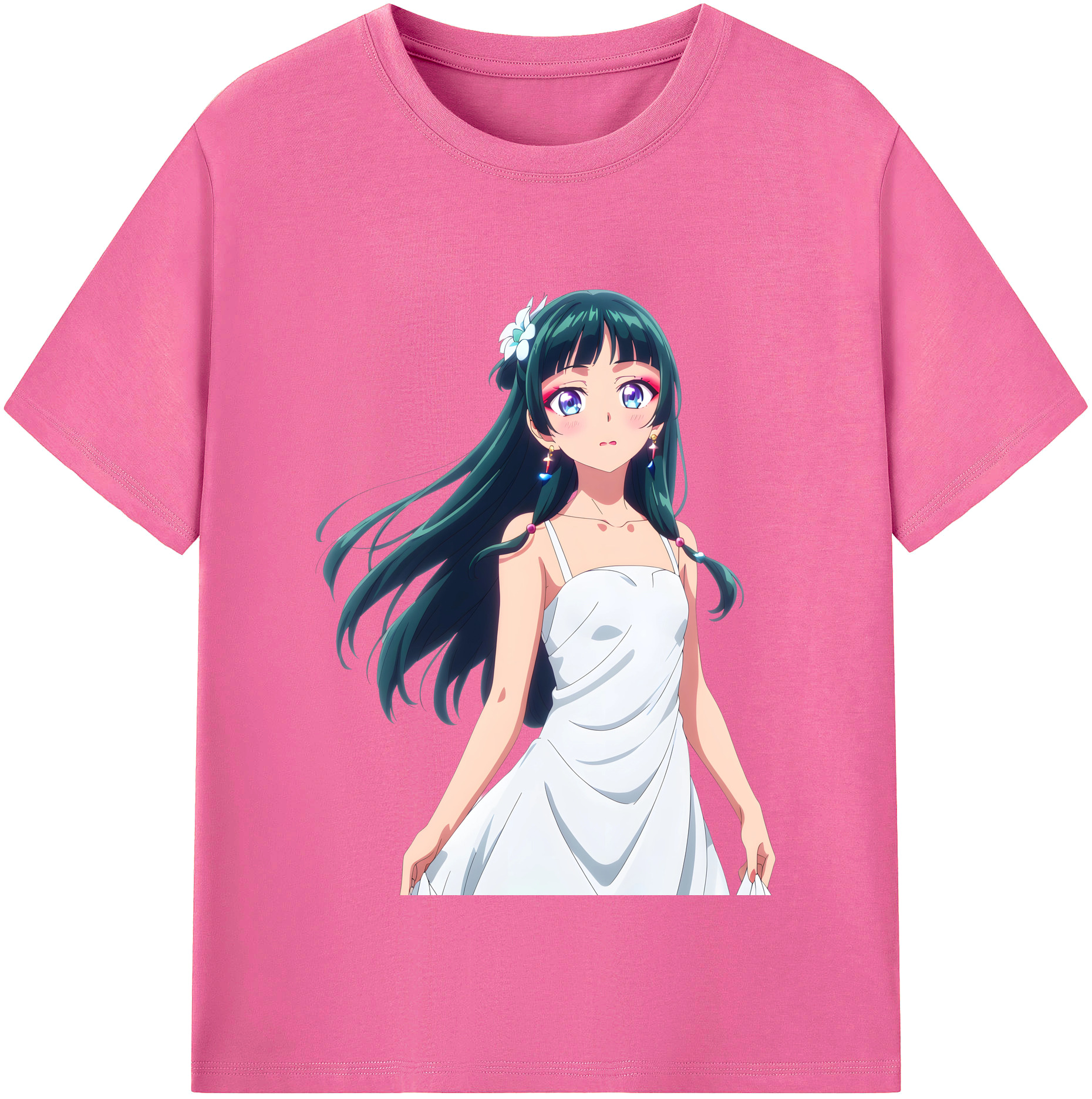 （画像用） 薬屋のひとりごと The Apothecary Diaries レディースカジュアルプリントTシャツ（綿100％）